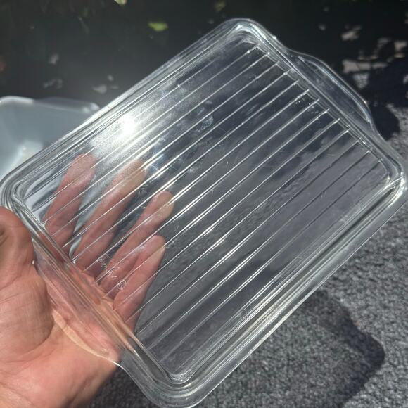 Vintage Pyrex Pink Gooseberry Refrigerator Dish 503 w/Lid 503C - 1 1/2 Qt - Picture 7 of 12